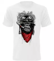 Pánské tričko Ape of Duty bílé