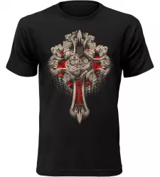 Pánské tričko Motokříž černé