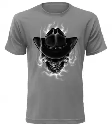 Pánské tričko Wild West Justice šedé