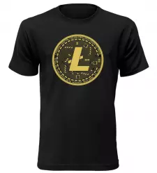 Pánské tričko Litecoin Digital černé