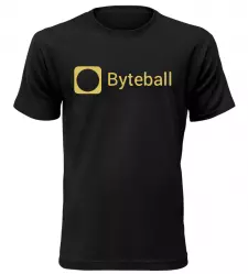 Pánské tričko s kryptoměnou Byteball černé