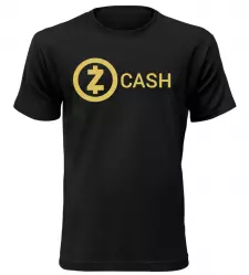 Pánské tričko s kryptoměnou Zcash černé