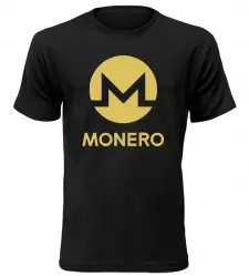 Pánské tričko s kryptoměnou Monero černé