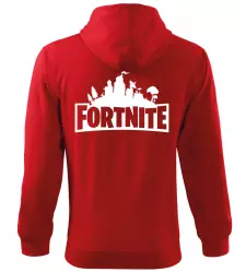 Pánská a dětská mikina Fortnite červená