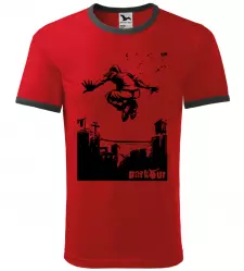 Pánské tričko Parkour draw červené
