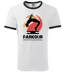 Pánské a dětské tričko Parkour professional bílé