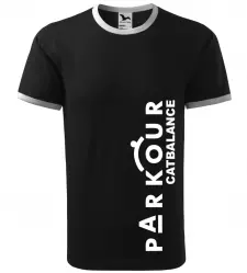 Pánské tričko Parkour catbalance černé