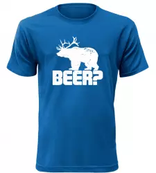 Pánské vtipné tričko BEER modré