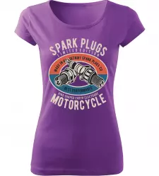 Dámské tričko Spark Plugs fialové