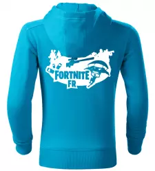 Dětská mikina Fortnite FR tyrkysová