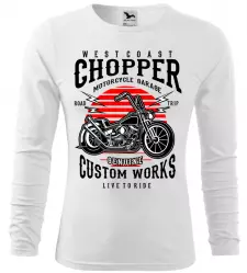 Pánské tričko Westcoast Chopper bílé long