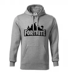 Pánská mikina cape Fortnite melírová
