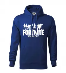 Pánská mikina cape Fortnite Soldiers modrá