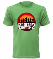 Tričko pro hráče Red Dead Redemption 2 zelené