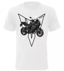 Pánské tričko s motorkou Yamaha Tracer 9 bílé
