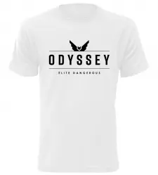 Herní tričko Elite Dangerous Odyssey bílé