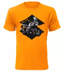 Pánské tričko s motorkou Suzuki V-Storm 1000 oranžové