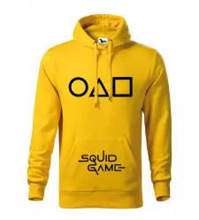 Pánská mikina Hra na oliheň - Squid Game žlutá