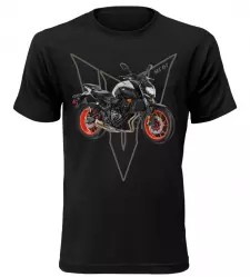 Pánské tričko s motorkou Yamaha MT 07 černé