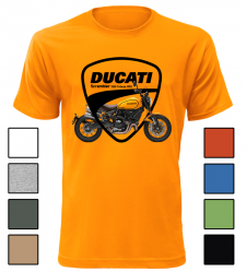 Pánské tričko s motorkou Ducati Scrambler