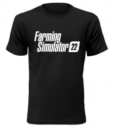 Herní tričko Farming Simulator 22 černé