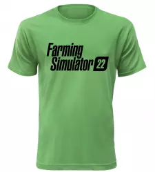 Herní tričko Farming Simulator 22 zelené