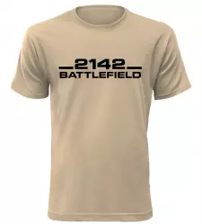 Herní tričko Battlefield 2142 pískové