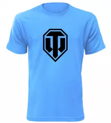 Herní tričko World of Tanks azurové
