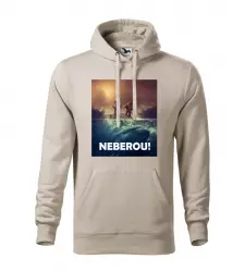 Pánská rybářská mikina NEBEROU ledově šedá
