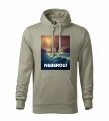 Pánská rybářská mikina NEBEROU světlá khaki