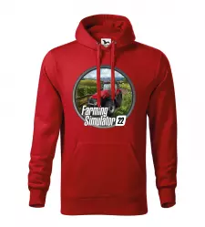 Pánská mikina Farming Simulator 22 cape červená