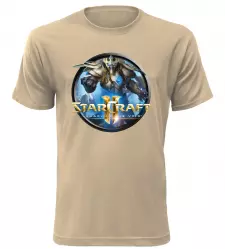 Tričko pro hráče Starcraft 2 Legacy pískové