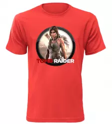 Tričko pro hráče Tomb Raider červené