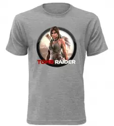 Tričko pro hráče Tomb Raider melírové