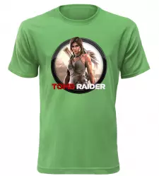Tričko pro hráče Tomb Raider zelené