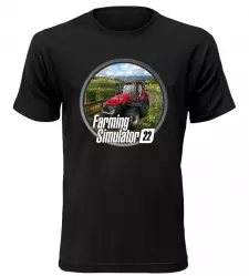 Pánské a dětské tričko Farming Simulator 22 černé