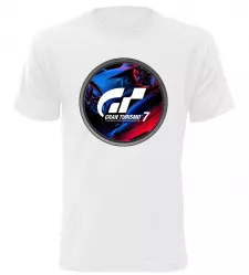 Herní tričko Gran Turismo 7 bílé