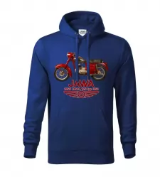 Pánská motorkářská mikina JAWA 125 modrá