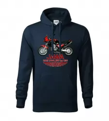 Pánská motorkářská mikina JAWA 660 navy