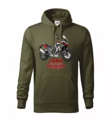 Pánská motorkářská mikina JAWA RVM 500 military
