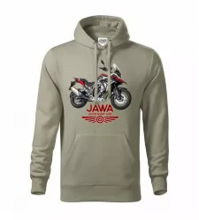 Pánská motorkářská mikina JAWA RVM 500 světlá khaki