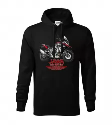 Pánská motorkářská mikina JAWA RVM 500 černá