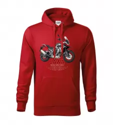 Pánská motorkářská mikina JAWA RVM 500 červená