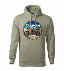 Pánská motorkářská mikina Triumph Tiger 800 XCA světlá khaki