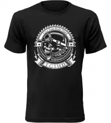 Pánské motorkářské tričko T.G.I.H.D. černé