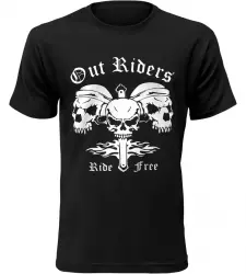 Pánské motorkářské tričko Out Riders černé