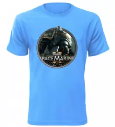 Herní tričko Warhammer 40000 Space Marine 2 azurové 
