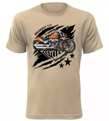 Pánské tričko Harley Davidson BREAKOUT 117 pískové