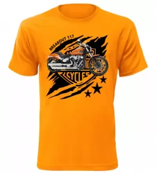 Pánské tričko Harley Davidson BREAKOUT 117 oranžové