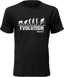 Pánské tričko Evolution Bicycle černé